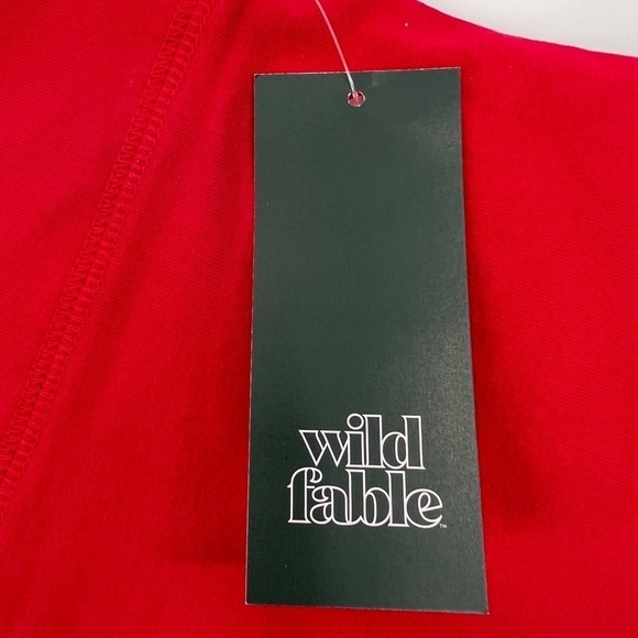 NWT Wild Fable Women's Red Leggings Size Large - Picture 6 of 7